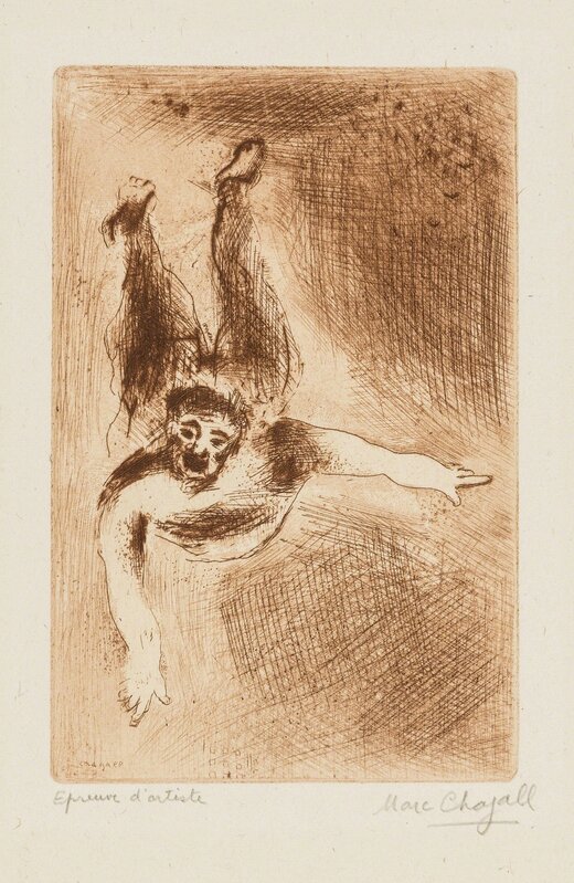 Marc Chagall, ‘Le Colère II from Sept Péchés capitaux (Seven Deadly Sins) (K 59)’, 1925, Print, Etching printed in bistre, Forum Auctions
