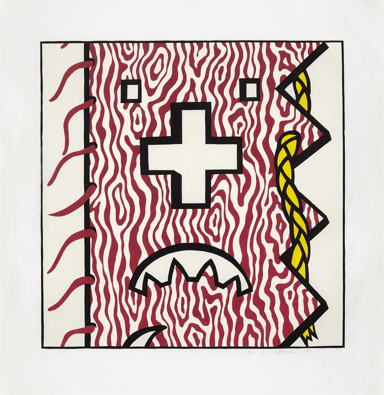 Roy Lichtenstein, ‘American Indian Theme IV (T.G. 349, C. 163)’, 1980, Print, Woodcut and lithograph in colours, on handmade Suzuki paper, with full margins., Phillips