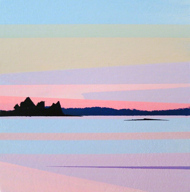 Greta Van Campen, ‘Pink Sunrise ’, Painting, Acrylic on panel, Dowling Walsh