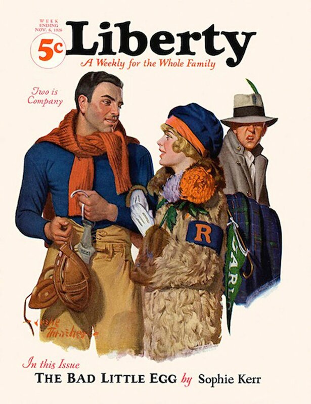 Leslie Thrasher, ‘Liberty Magazine Cover, November 6, 1926’, 1926, Painting, Oil on Canvas, The Illustrated Gallery