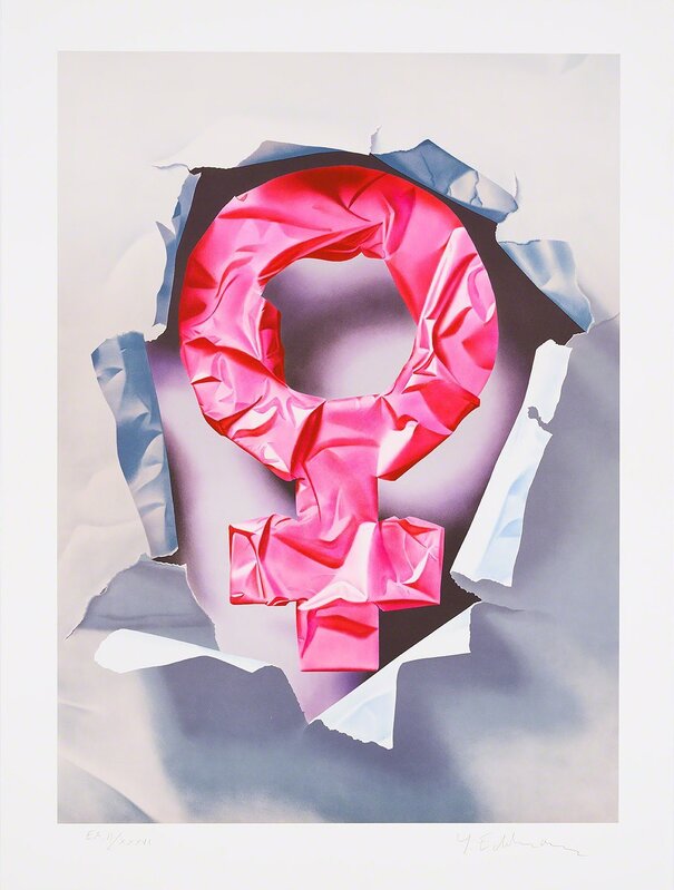 Yrjo Edelmann, ‘Female power wrapped in pink. ’, 2000, Print, Lithograph, Galleri GKM