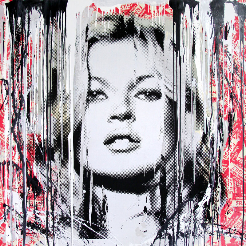 Mr. Brainwash, ‘Kate Moss Fragile’, Drawing, Collage or other Work on Paper, Silkscreen and acrylic on paper, Rush Philanthropic Arts Foundation Benefit Auction