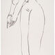 Sanyu, ‘Standing Nude’, 1920's, Painting, Ink on paper, HdM GALLERY