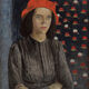 Dod Procter, ‘Girl in a Red Cap’, 1914, Painting, Oil on canvas, Philip Mould & Company