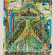 Hew Locke, ‘Raw Materials 24 ’, 2023, Mixed Media, Custom printed 245gms organic cotton warp satin with appliqued fabrics and cord, PVA-based Fray-stop on raw edges, cotton lawn, polyester thread, lace, gauze, sequins, nylon mesh, plywood, gesso primer, cotton lawn, polyester thread, lace, gauze, sequins, nylon mesh, plywood, gesso primer, acrylic paint, Almine Rech