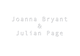 Joanna Bryant & Julian Page
