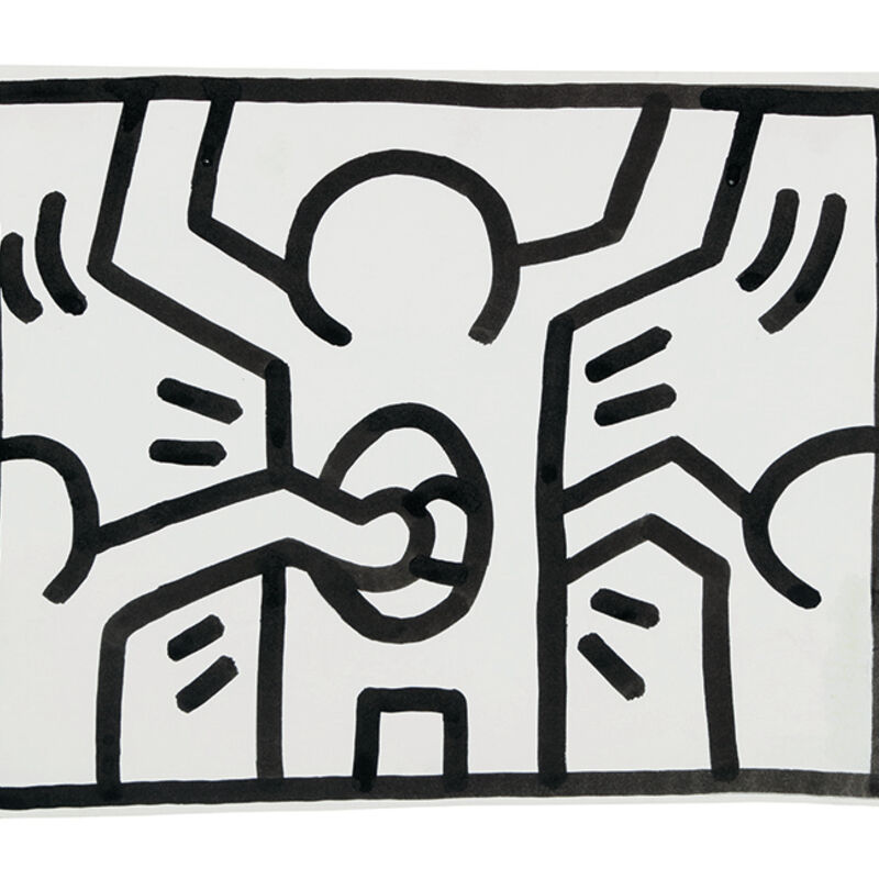 Keith Haring, ‘Untitled (Pop Shop Drawings)’, 1985, Painting, Ink on paper, Opera Gallery