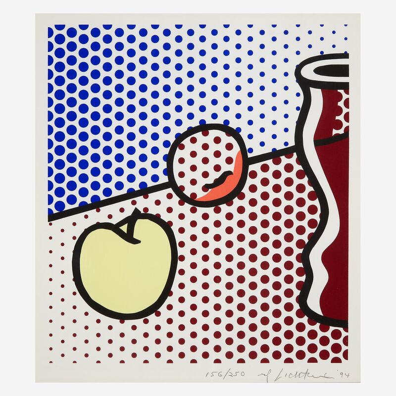 Roy Lichtenstein, ‘Still Life with Red Jar’, 1994, Print, Color screenprint on Lanaquarelle watercolor paper, Freeman's