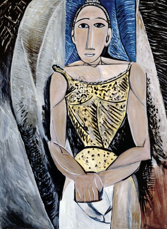 Mike Bidlo, ‘Not Picasso (Woman in yellow, 1907)’, 1987, Painting, Oil on linen, Galerie Andrea Caratsch