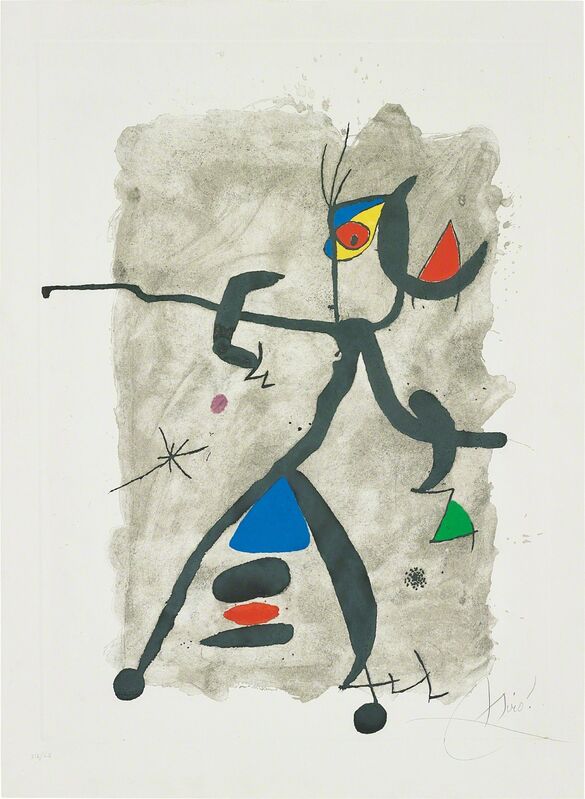Joan Miró, ‘Per Alberti, per La Spagna (For Alberti, For Spain): one plate’, 1975, Print, Etching and aquatint in colours, on Fabriano paper, with full margins., Phillips