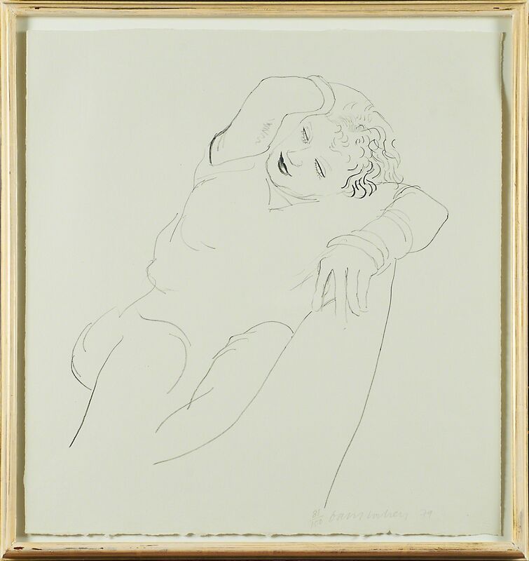 David Hockney, ‘Celia Reclining’, 1979, Print, Lithograph (framed), Rago/Wright/LAMA