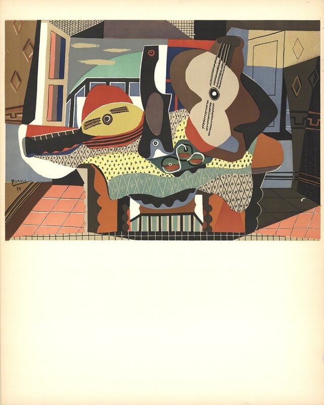 Pablo Picasso, ‘Mandolin and Guitar’, 1958, Print, Stone Lithograph, ArtWise