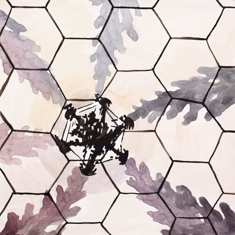 Lee Essex Doyle, ‘Cini Hexagon, Venice’, 2014, Drawing, Collage or other Work on Paper, Mixed media, Childs Gallery