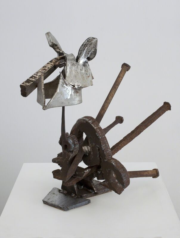 Mark di Suvero, ‘Nardos de Angustia’, 2010, Sculpture, Steel, stainless steel, Berggruen Gallery