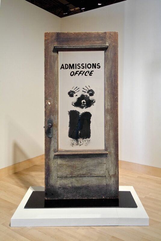 David Hammons, ‘The Door (Admissions Office)’, 1969, Mixed Media, Wood, acrylic sheet, and pigment construction, Brooklyn Museum