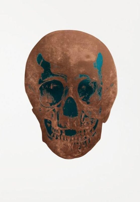 Damien Hirst, ‘Panama Copper/Turquoise Skull’, 2009, Print, 2 colour foil back on 300gsm Arches 88 paper, Tate Ward Auctions