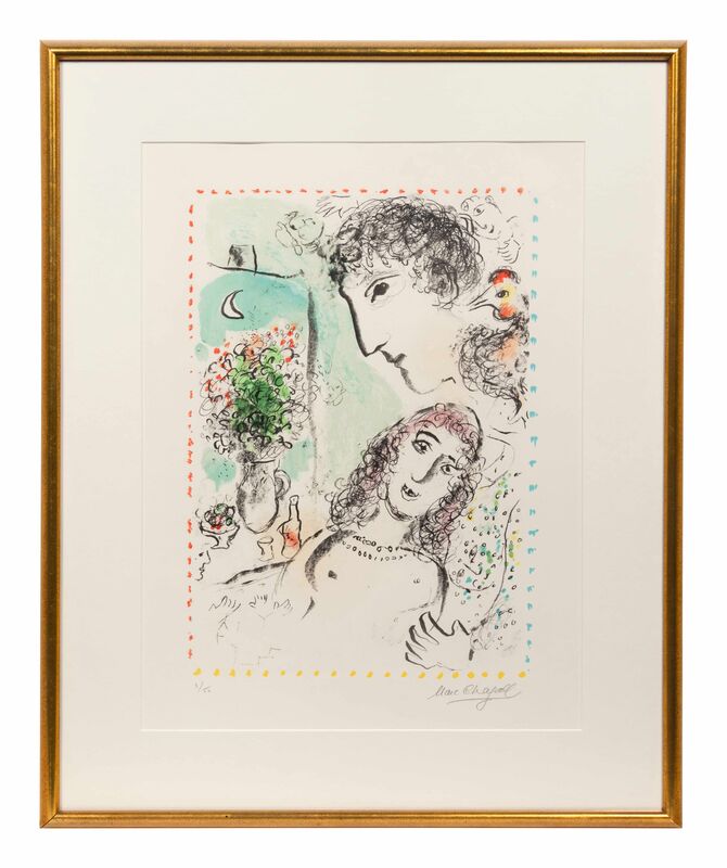 Marc Chagall, ‘Tenderness’, 1983, Print, Color lithograph, Hindman