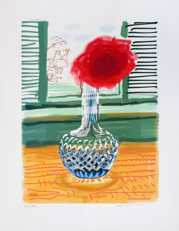 David Hockney, ‘My Window: iPad drawing ‘No. 281’’, 2010, Print, IPad Drawing, Inkjet Print, Shapero Modern