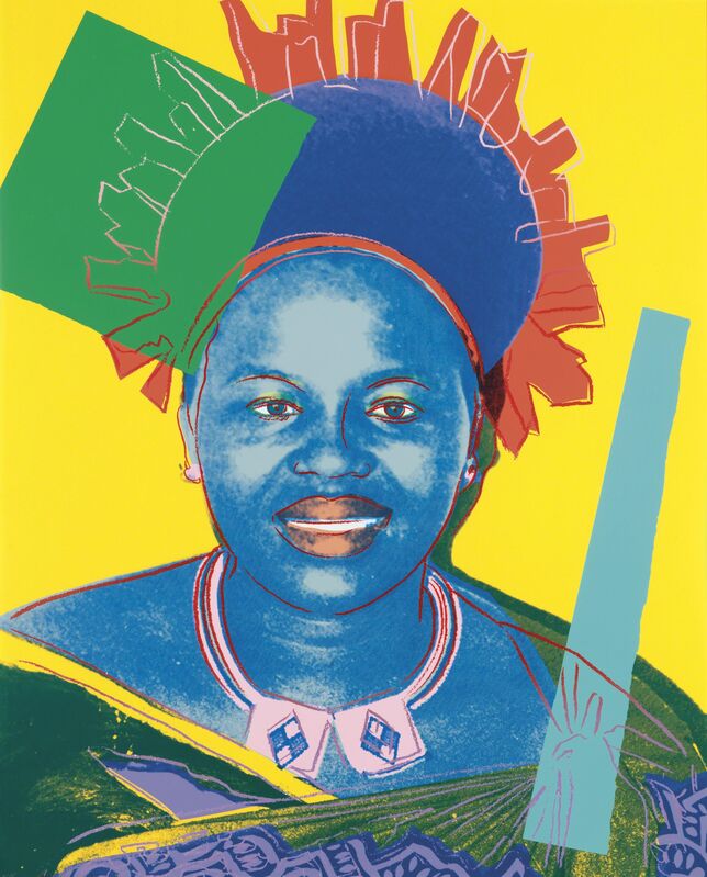 Andy Warhol, ‘Queen Ntombi Twala, from: Reigning Queens (Royal Edition)’, 1985, Print, Screenprint in colours with diamond dust on Lenox Museum Board, Christie's