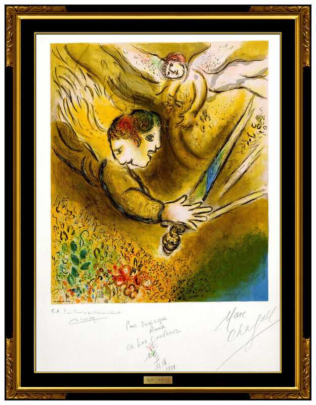 Marc Chagall, ‘L'Ange du Jugement’, 1974, Print, Color Lithograph, Original Art Broker