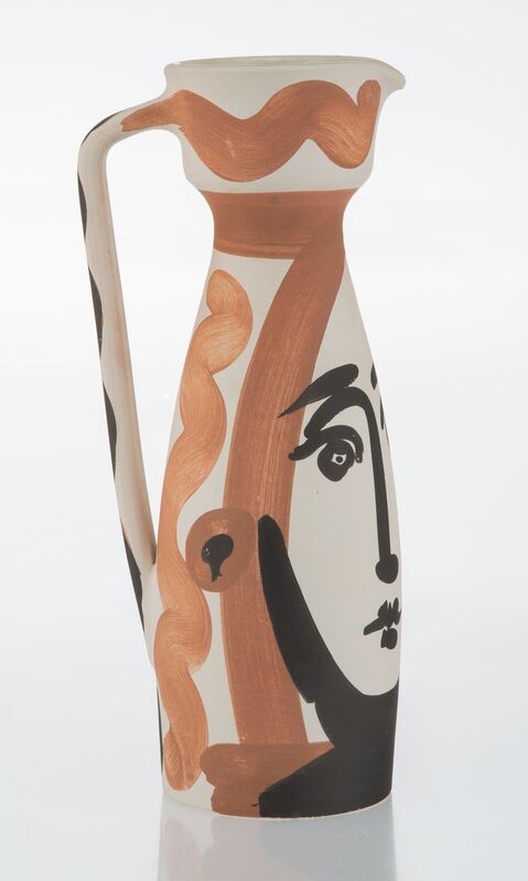 Pablo Picasso, ‘Visage’, 1955, Design/Decorative Art, Terre de faïence pitcher, partially glazed and painted, Heritage Auctions