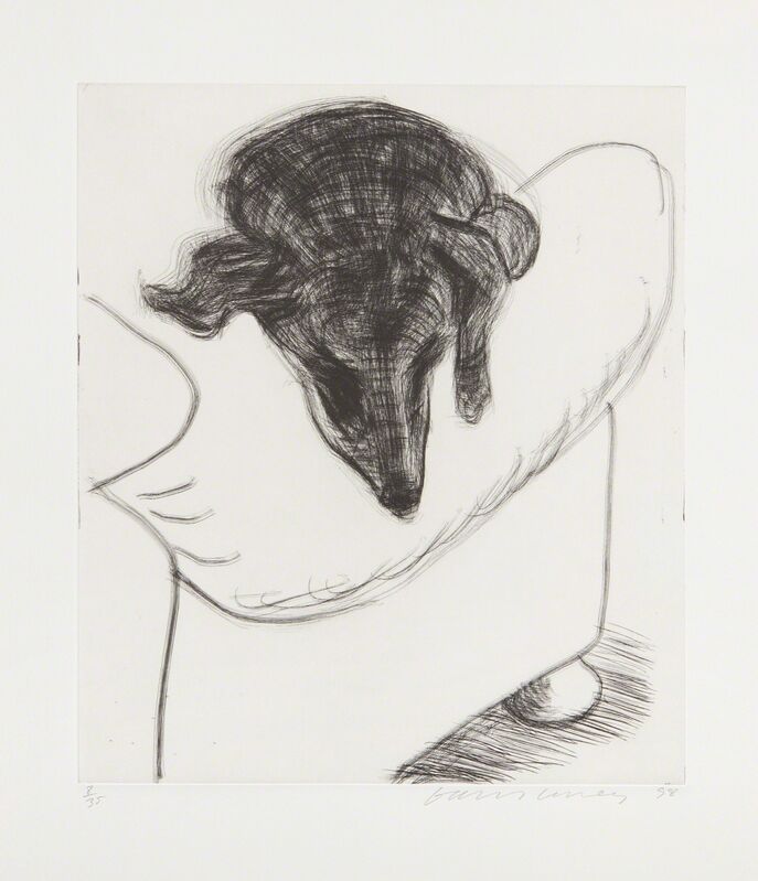 David Hockney, ‘Dog Etching No. 10, from Dog Wall’, 1998, Print, Etching, on Somerset paper, with full margins, Phillips