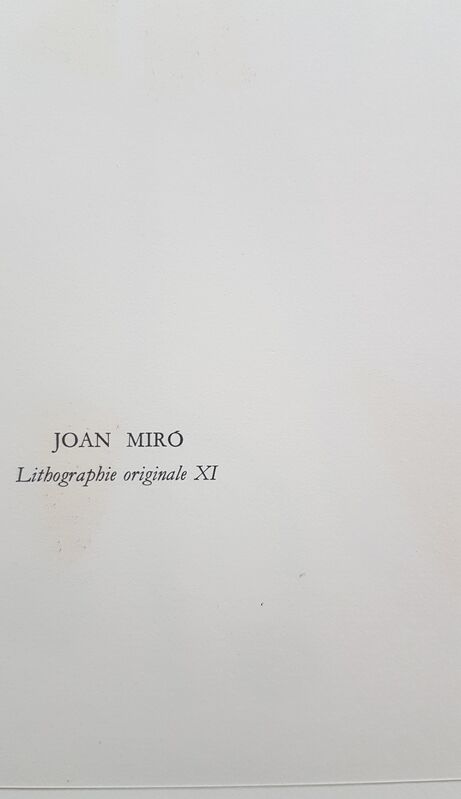 Joan Miró, ‘Lithographie Originale XI’, 1977, Print, Color Lithograph, Cerbera Gallery