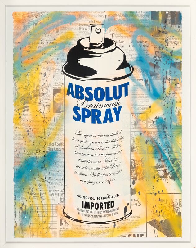 Mr. Brainwash, ‘Absolut Spray’, 2010, Print, Screenprint in colors with spray paint on paper, Heritage Auctions