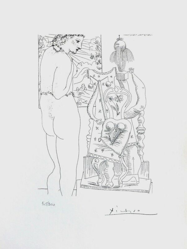 Pablo Picasso, ‘Model & Surrealist Sculpture’, 1990, Reproduction, Lithograph on wove paper, Art Commerce