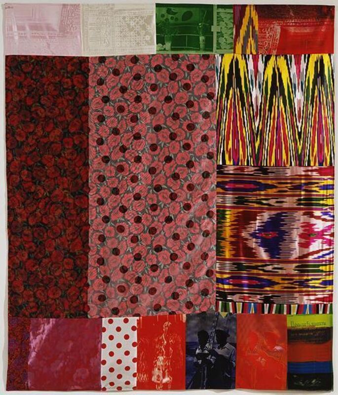 Robert Rauschenberg, ‘Samarkand Stitches #I’, 1988, Print, Unique screenprint and fabric collage, Gemini G.E.L. at Joni Moisant Weyl