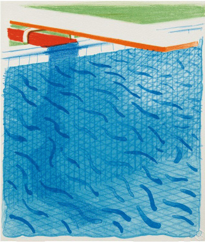 David Hockney, ‘Paper Pools’, 1980, Print, Lithograph on Arches Cover paper, Kenneth A. Friedman & Co.