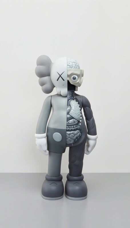 KAWS, ‘Four Foot Dissected Companion (Grey)’, 2009, Sculpture, Painted cast vinyl, Phillips
