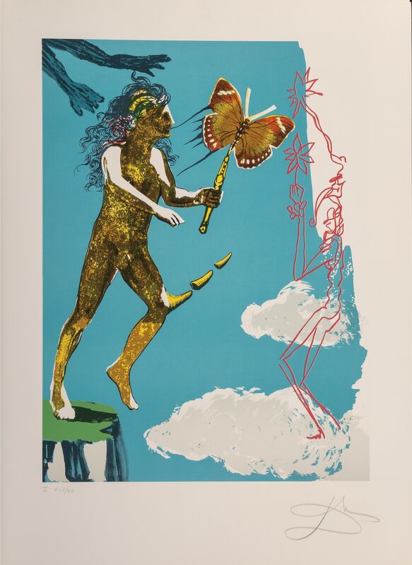 Salvador Dalí, ‘Madam butterfly & the dream (two works)’, 1978, Print, Lithographs in colors on Arches paper, Heritage Auctions