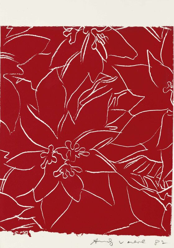 Andy Warhol, ‘Poinsettias’, 1983, Print, Screenprint in red, on Saunders Waterford paper, Christie's