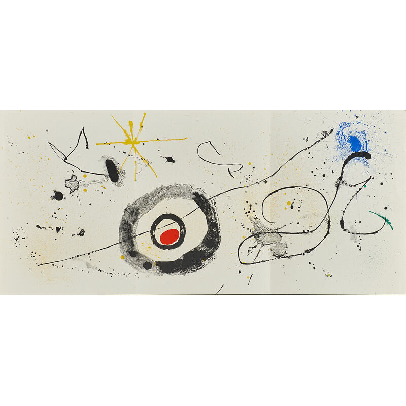 Joan Miró, ‘Seven works: six lithographs in colors from Derrière le Miroir, together with exhibition poster Murales Peintures’, ca. 1950's, Print, Lithographs in colors, Rago/Wright/LAMA