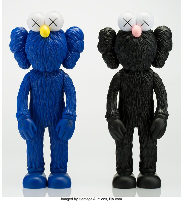 KAWS, ‘BFF (Open Edition) (Black and MoMA) (two works)’, 2017, Other, Painted cast vinyl, Heritage Auctions