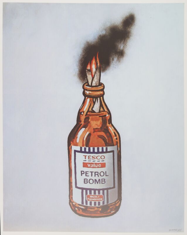 Banksy, ‘Tesco Value Petrol Bomb’, 2011, Drawing, Collage or other Work on Paper, Chiswick Auctions