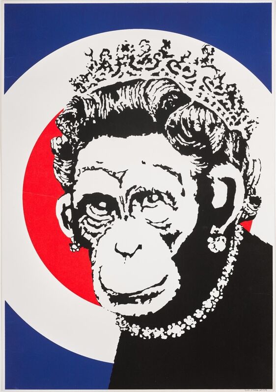Banksy, ‘Monkey Queen’, 2003, Print, Screenprint in colours on wove paper., HOFA Gallery (House of Fine Art)