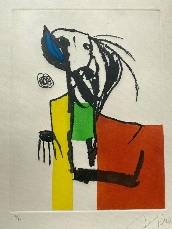 Joan Miró, ‘Chanteurs des Rues IV’, 1981, Print, Original aquatint on wove paper, Samhart Gallery