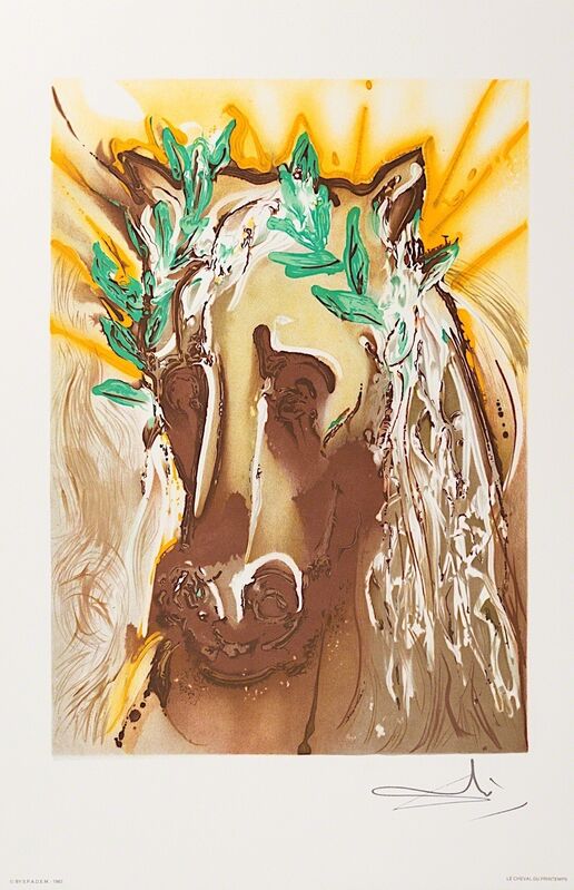 Salvador Dalí, ‘Le Cheval du Printemps (Horse of Spring)’, 1983, Print, Lithograph on Vélin d'Arches Paper, Art Lithographies