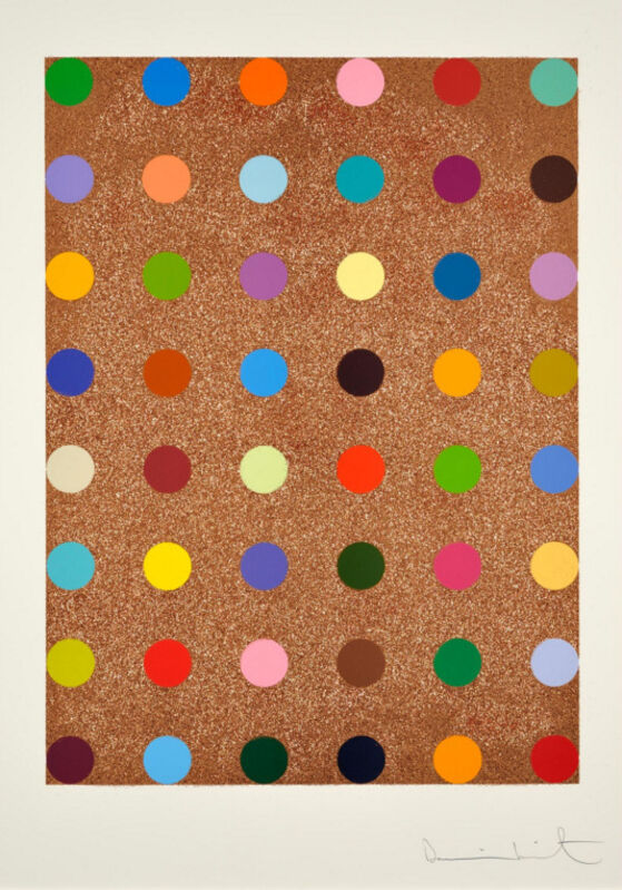 Damien Hirst, ‘Damien Hirst, Carvacrol (with Bronze Glitter)’, 2008, Print, Silkscreen with Bronze Glitter, Oliver Cole Gallery