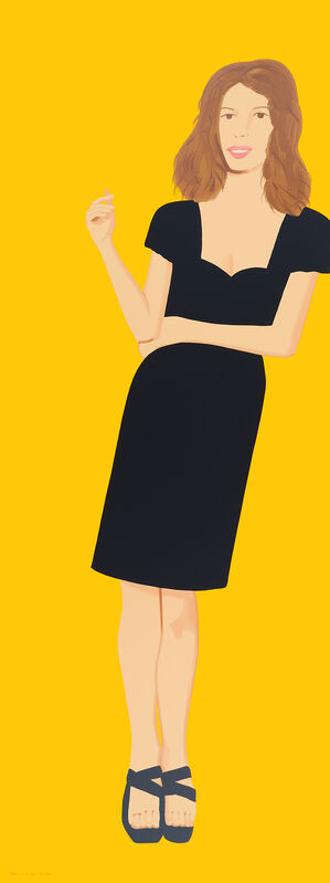 Alex Katz, ‘Black Dress 2 (Cecily)’, 2015, Print, Silkscreen in 24 colors, Mary Ryan Gallery, Inc