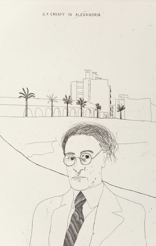 David Hockney, ‘Illustrations for Fourteen Poems by C.P. Cavafy, Edition A’, 1966, Print, Etchings with aquatint on Crisbrook handmade paper, Heritage Auctions