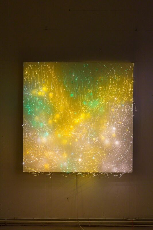 Astrid Krogh, ‘Meadow’, 2013, Design/Decorative Art, Optic fibres, light monitors, aluminium, Galerie Maria Wettergren