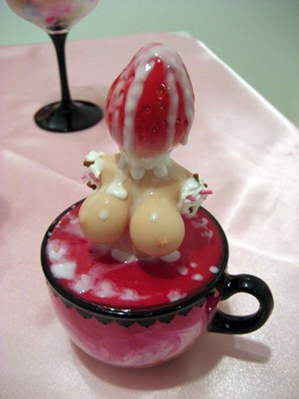 Asuka Ito, ‘Strawberry Milk Barbarian Cream with Boobs’, 2010, Sculpture, Resin, clay, acrylic, silicone and glass, Japigozzi Collection