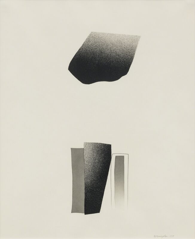 Deborah Remington, ‘Trace Series #4 (1)’, 1979, Drawing, Collage or other Work on Paper, Black spray paint, pencil, graphite, Kimmerich Gallery