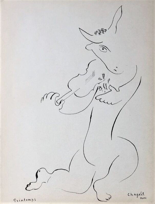 Marc Chagall, ‘Printemps (Spring)’, 1938, Print, Original lithograph on wove paper, Samhart Gallery