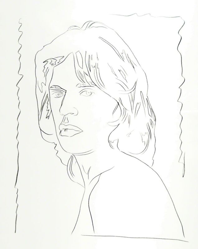 Andy Warhol, ‘Mick Jagger’, 1975, Drawing, Collage or other Work on Paper, Graphite on wove paper, New York Academy of Art