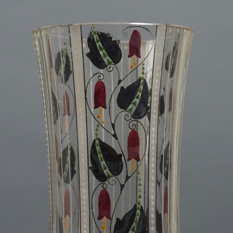 Wiener Werkstätte, ‘Vases, pair’, c. 1910, Design/Decorative Art, Hand-painted crystal, Rago/Wright/LAMA