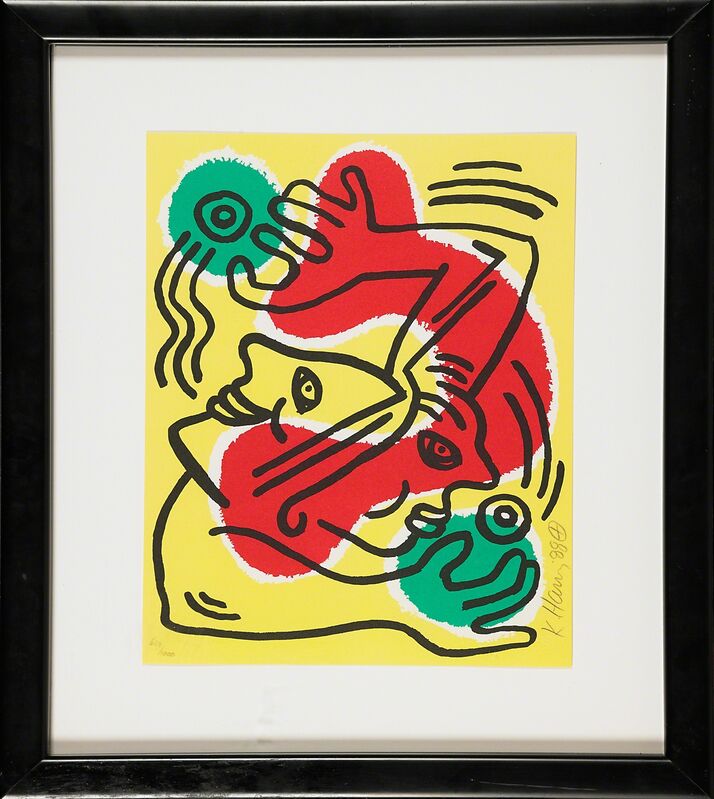 Keith Haring, ‘International Volunteer Day’, 1988, Print, Lithograph in colors, Rago/Wright/LAMA